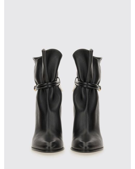 Isabel Marant Black Flat Ankle Boots