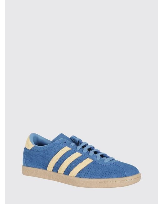Adidas Originals Blue Tobacco Perforated Suede Sneakers for men