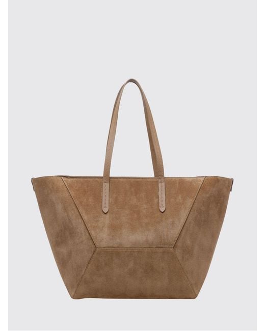 Brunello Cucinelli Natural Bc Duo Tote Shoulder Bag