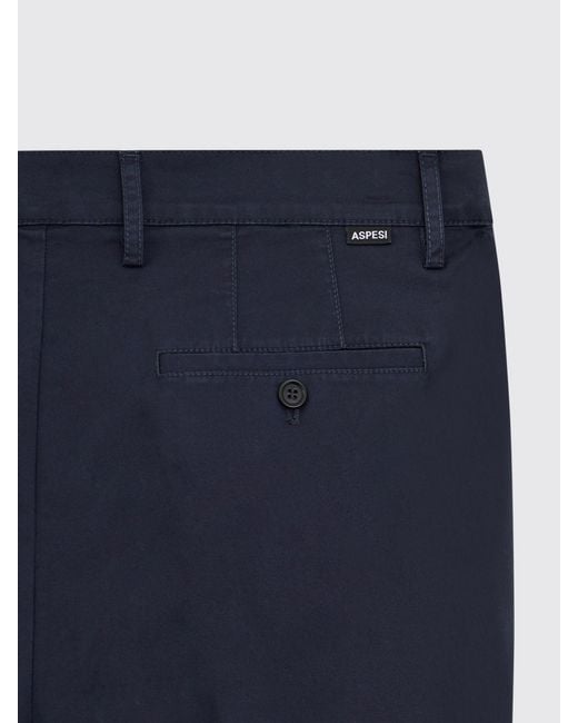 Aspesi Blue Chino Trousers for men