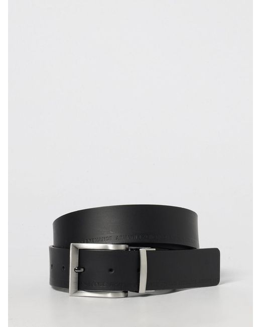 ARMANI EXCHANGE Black Belt for men
