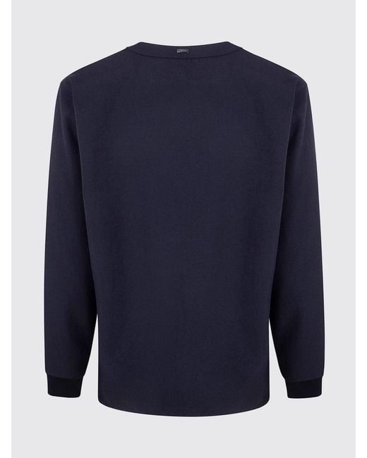 Herno Blue Sweater for men