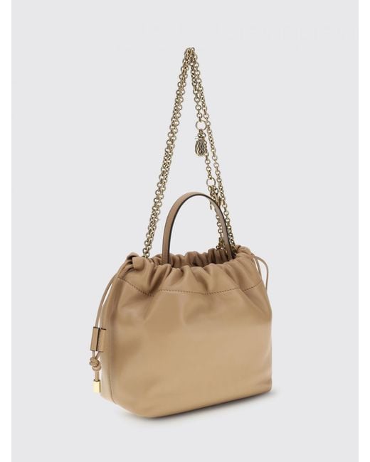 Chlo&Eacute Borsa A Secchiello Icons Mini di Chloé in Natural