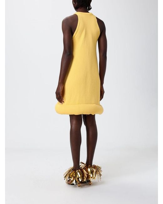 Moschino Couture Yellow Knit Mini Dress