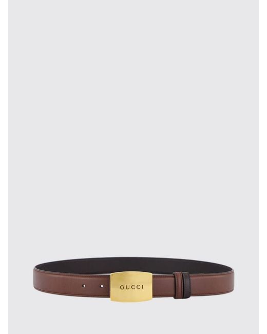 Gucci White Reversible Leather Belt for men