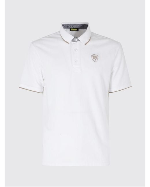 Blauer White Polo Shirt for men