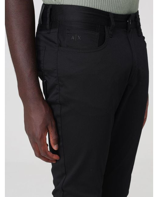 ARMANI EXCHANGE Black Trousers for men