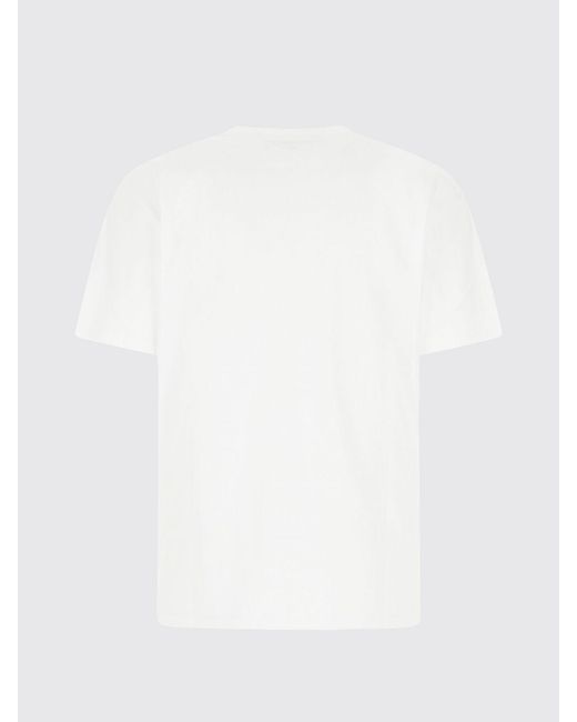 Carhartt White Cotton T-Shirt With Embroidered Logo for men
