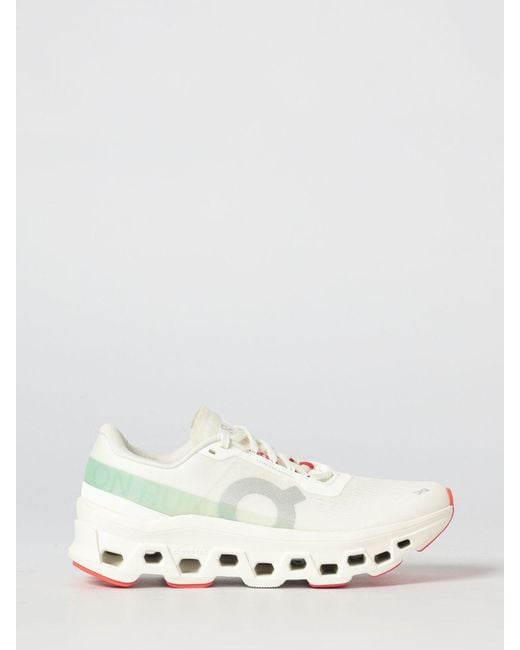 On Shoes White On Cloudmonster 1 Mesh Sneakers