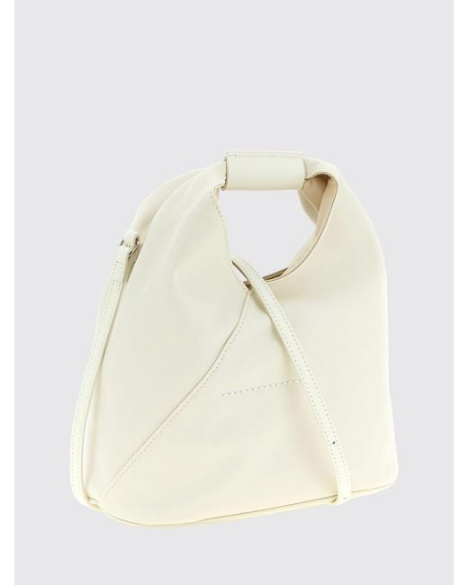 MM6 by Maison Margiela Natural Japanese Calf Leather Bucket Bag