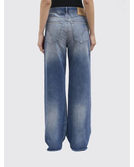 Dondup Blue Distressed Denim Jeans