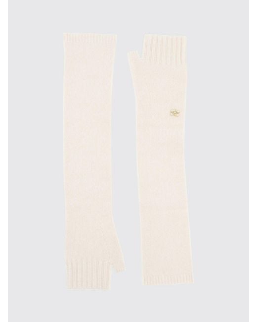 Ganni Natural Gloves