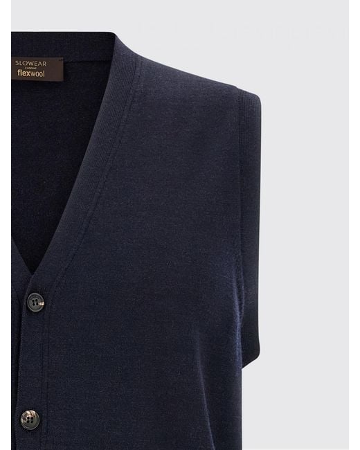 Zanone Blue Suit Vest for men