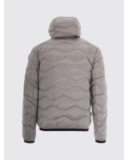 Blauer Gray Quilted Padded Nylon Down Jacket for men