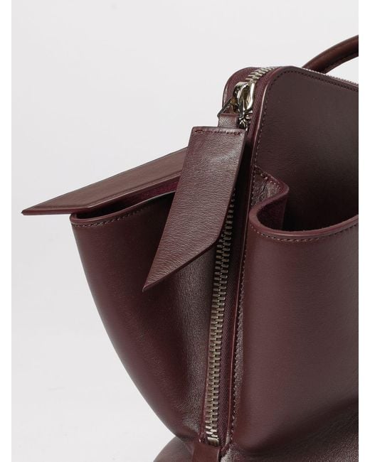 The Attico Brown La Passeggiata Medium Leather Bag