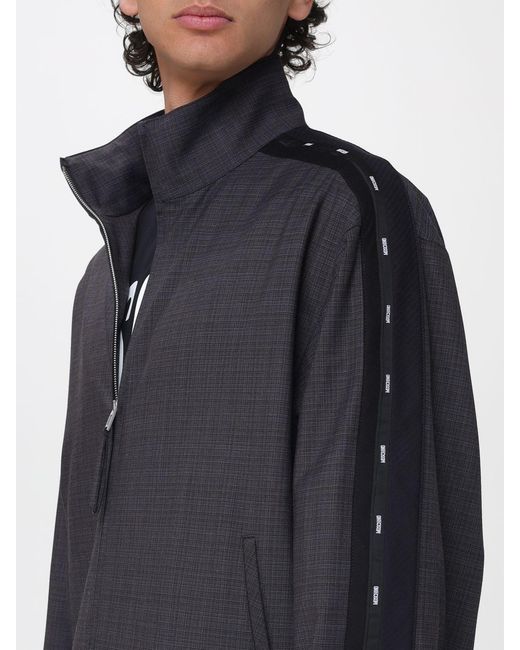 Moschino Couture Blue Virgin Wool And Polyester Jacket for men