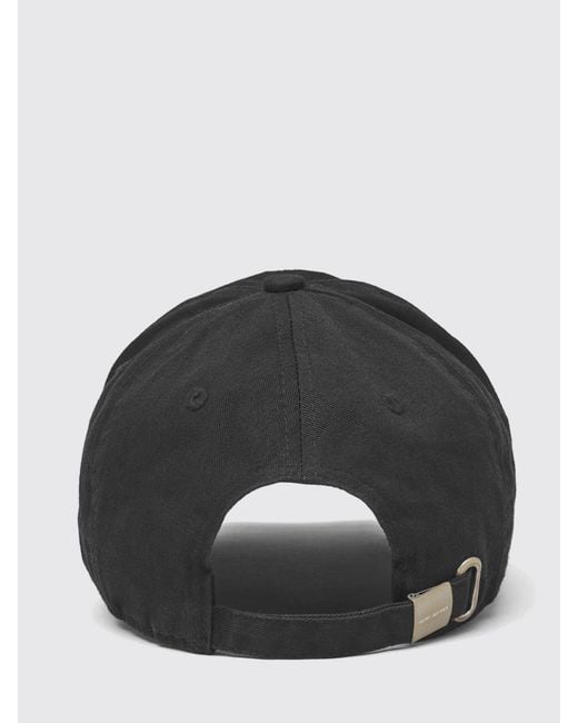 Marc Jacobs Black Cancer Cotton Baseball Cap With Embroidered Slogan