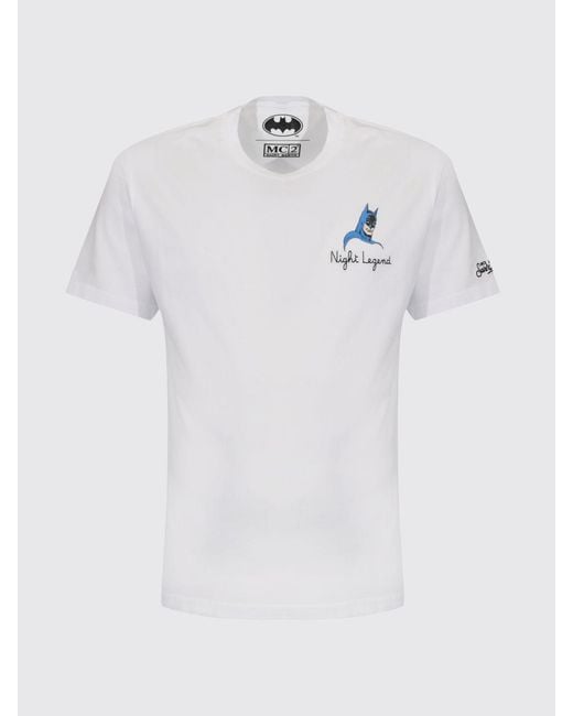 Mc2 Saint Barth White Cotton Crew Neck T-Shirt for men