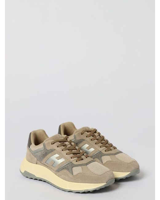 Hogan Natural Hyperlight Suede And Mesh Sneakers for men