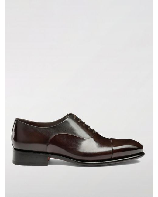 Oxford di Santoni in Brown da Uomo