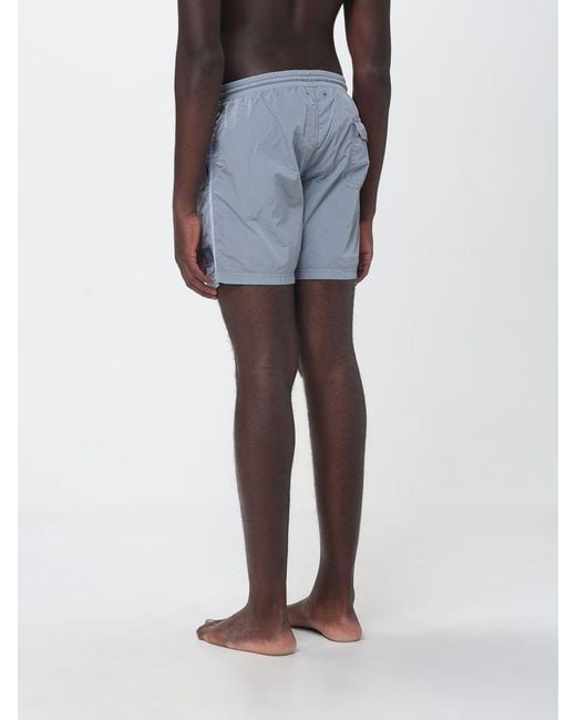 Blauer Blue Nylon Swimsuit With Drawstring for men