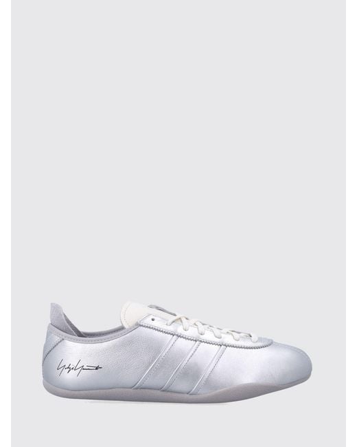 Y-3 White Laminated Leather Tokyo Sneakers for men