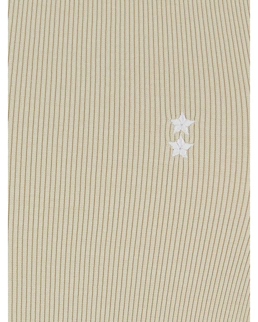 ICON DENIM Blue Slim Fit Embroidered Logo Top