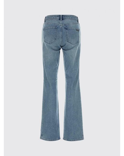 Michael Kors Blue Flared Stretch Denim Jeans
