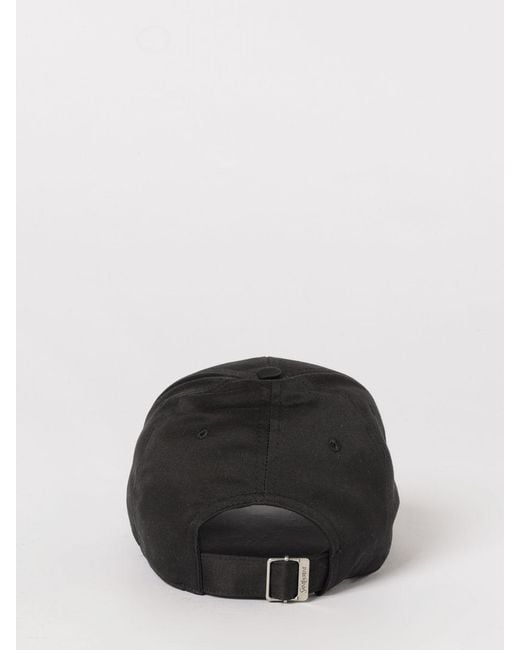 Saint Laurent Black Cotton Twill Hat for men
