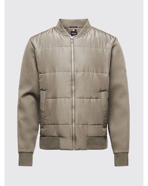 Boss Brown H-Skiles 100 Cotton Blend Down Jacket for men