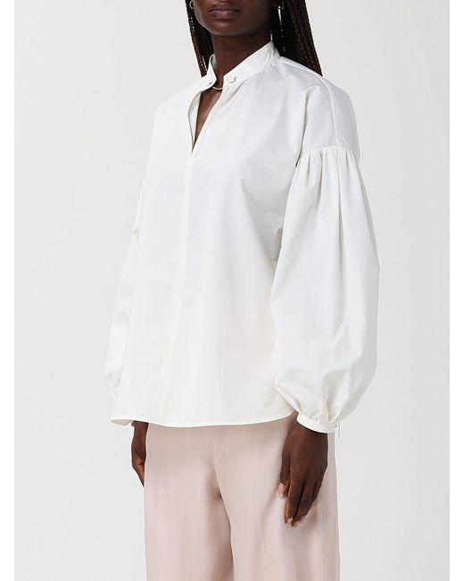 Max Mara White Cotton Blouse