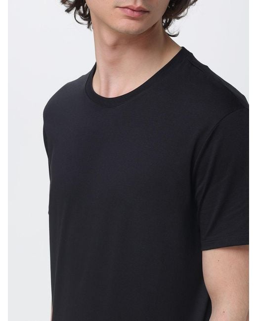 ARMANI EXCHANGE Black Basic Cotton T-Shirt for men