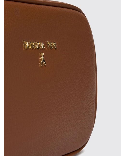 Patrizia Pepe Brown Grained Leather Bag