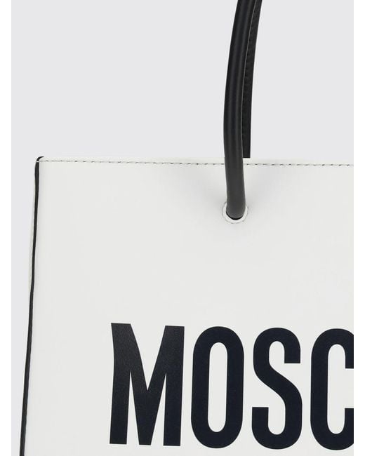 Moschino Couture White Leather Bag