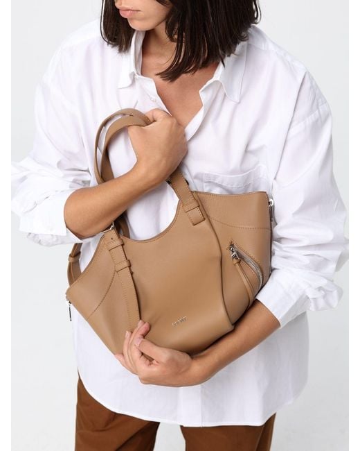 Loewe Natural Hammock Flip Leather Bag