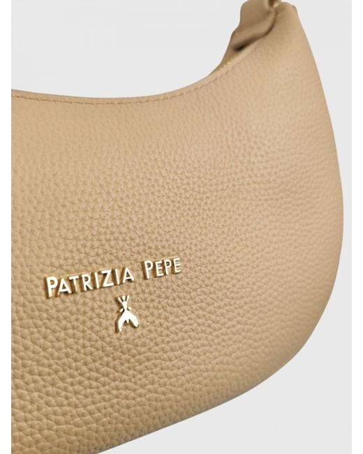 Patrizia Pepe Natural Grained Leather Bag