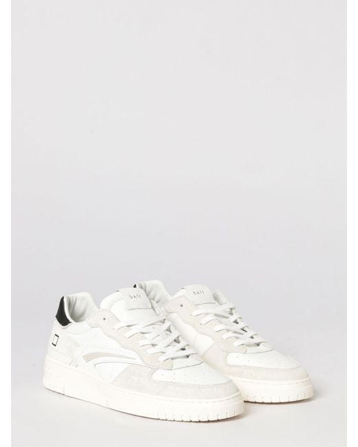 Date White Torneo Pure Basic Leather Sneakers for men