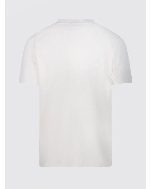 Polo Ralph Lauren White Cotton T-Shirt With Bear Print for men