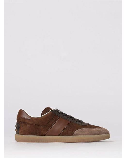 Tod's Brown Nubuck Sneakers for men