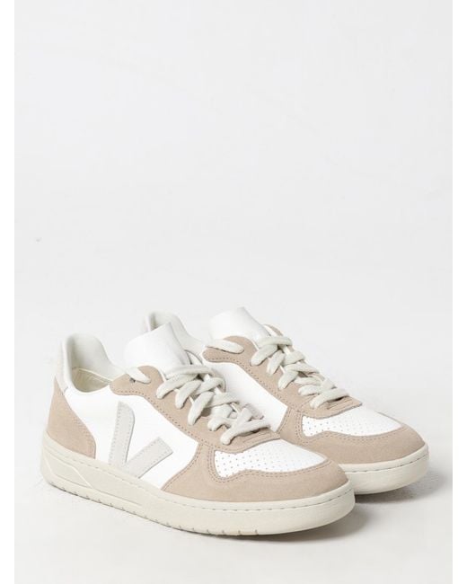 Veja White V10 Low Top Sneakers for men