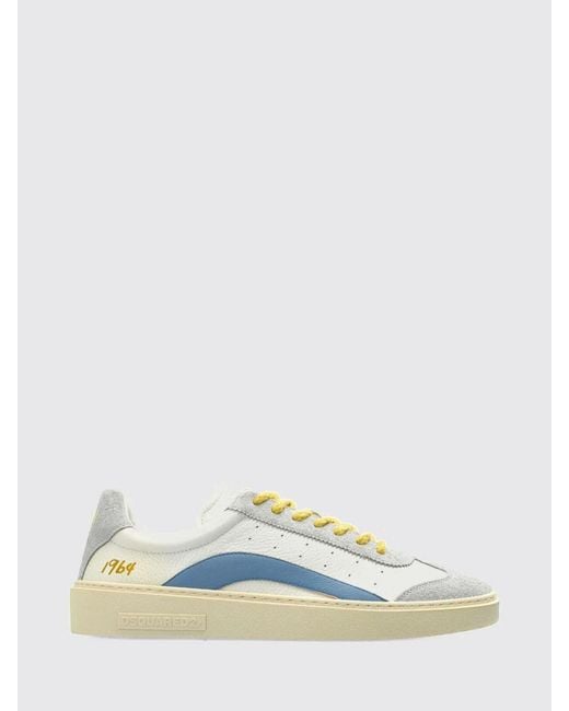 DSquared² White Rider Leather Sneakers for men