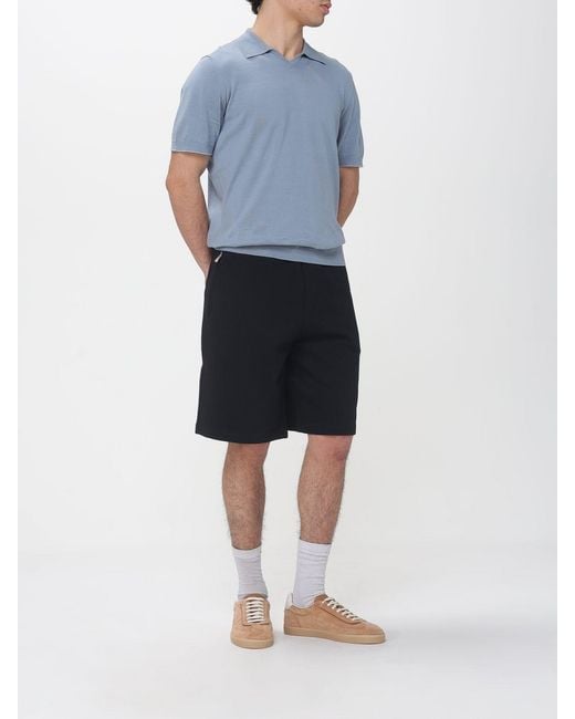 Brunello Cucinelli Black Cotton Shorts for men