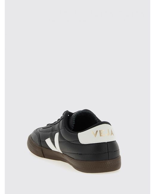 Veja Black Campo Chromefree Leather Sneakers for men