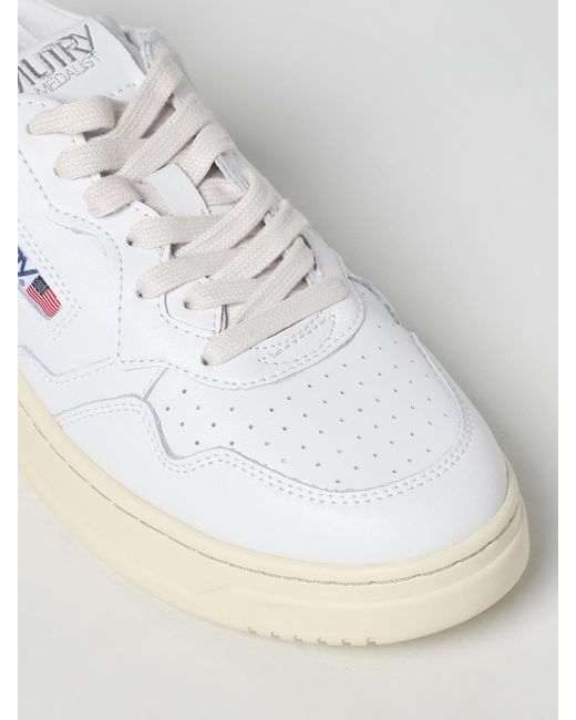 Autry Medalist Leder-Sneakers in White für Herren