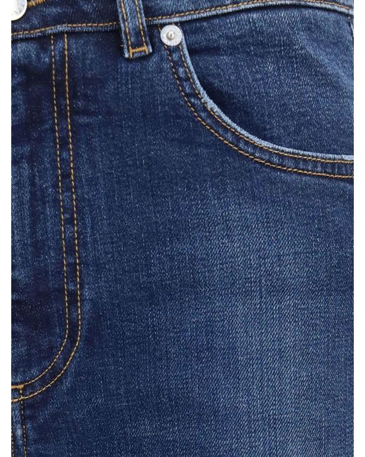 Dolce & Gabbana Blue Dolce &Amp Gabbana High-Waisted Straight Jeans
