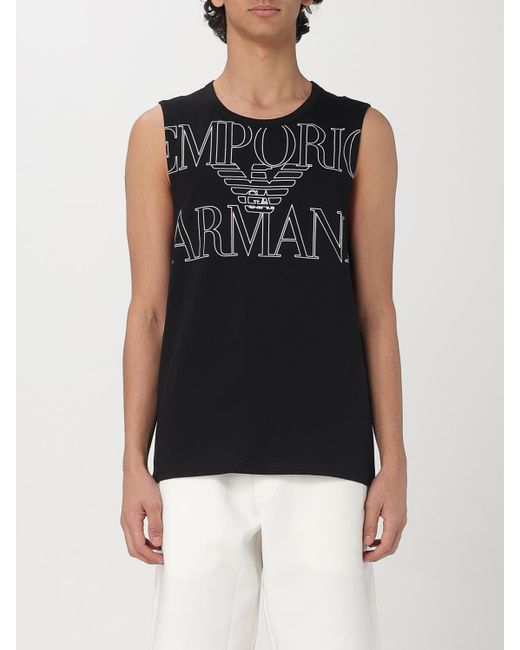 T-Shirt di Emporio Armani in Black da Uomo