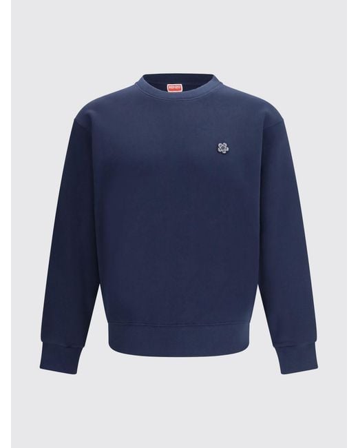 KENZO Blue Cotton Crew Neck Sweatshirt for men