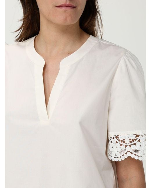 Camisa Mujer Twinset de color White