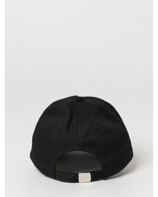 MM6 by Maison Margiela Black Cotton Baseball Cap With Logo