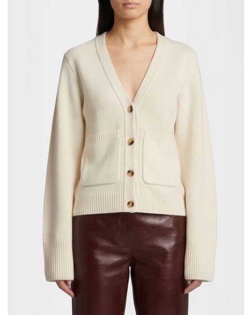 Khaite Natural Cashmere Cardigan